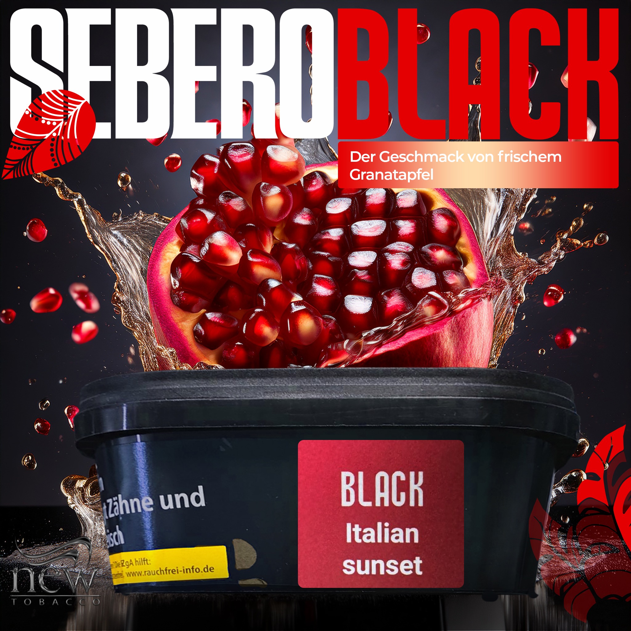 Sebero Black Shisha Tabak - Italian Sunset 200g