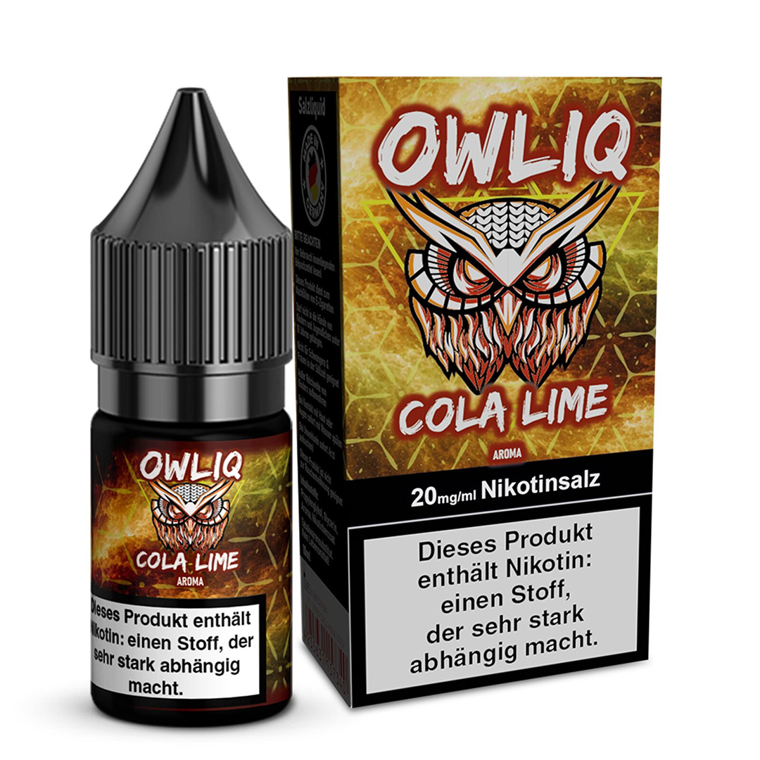 Owliq Cola Lime Nikotinsalz Liquid 20mg 10ml Owliq Cola Lime Nikotinsalz Liquid 20mg 10ml