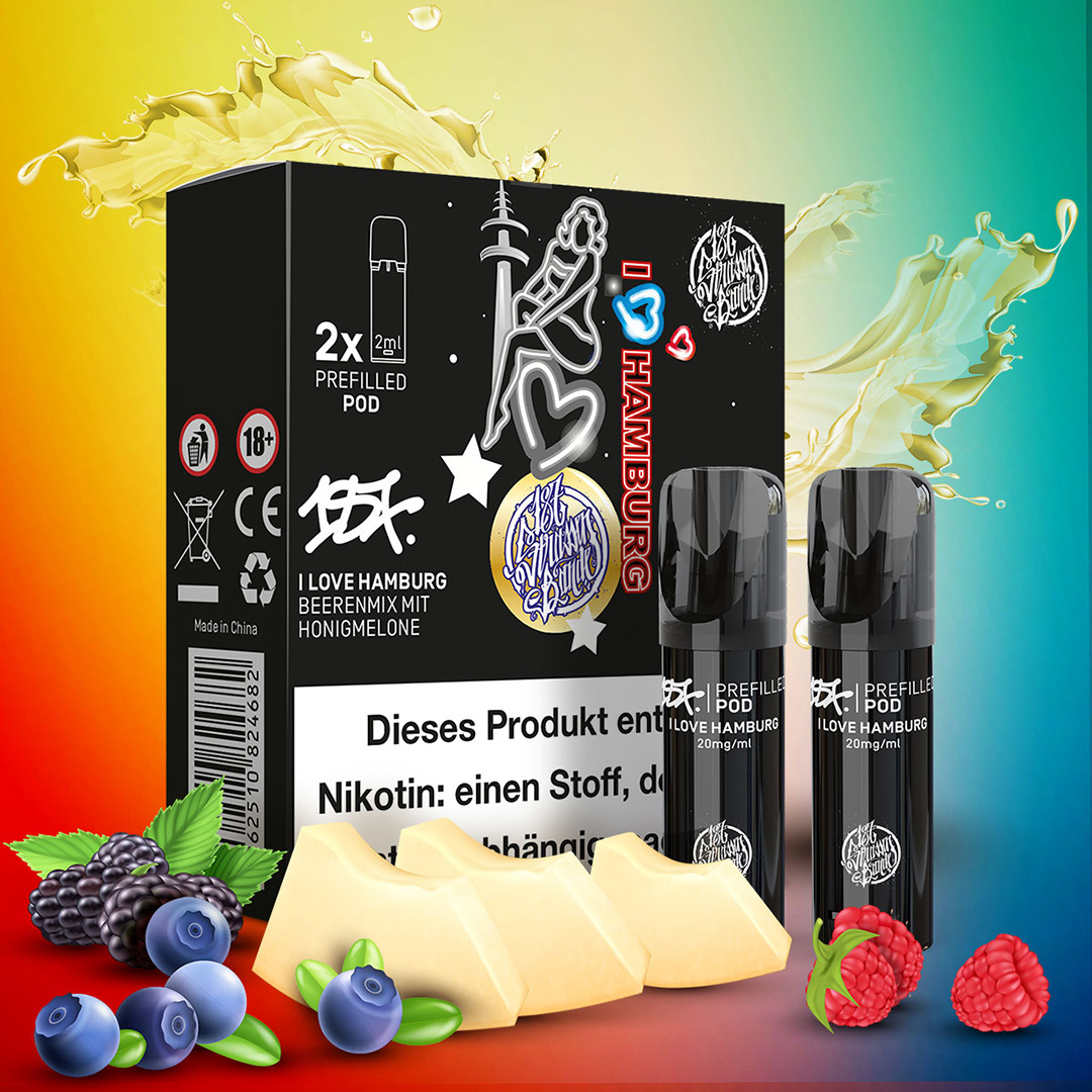 187 Vape Pod I Love Hamburg 2er Pack 187 Vape Pod I Love Hamburg 2er Pack