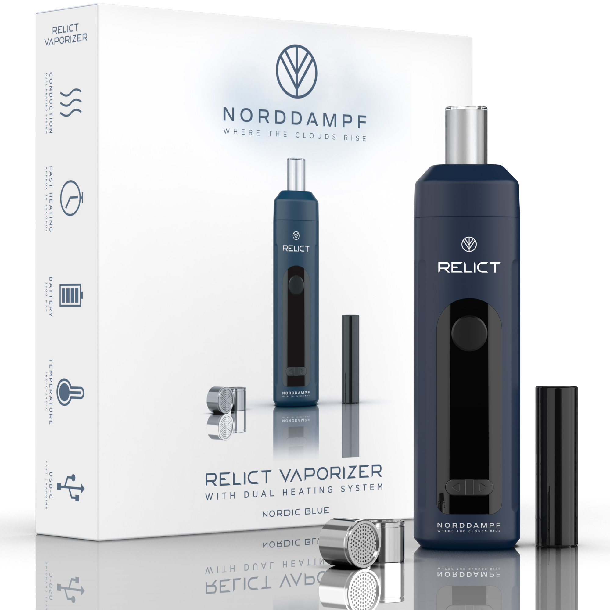 Norddampf Vaporizer Relict Nordic Blue Norddampf Vaporizer Relict Nordic Blue