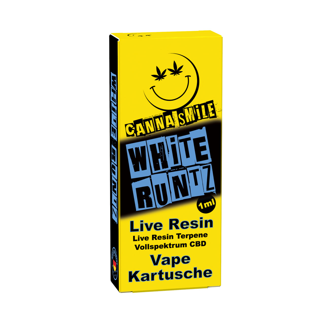 Canna Smile Live Resin CBD Kartusche White Runtz 1ml Canna Smile Live Resin CBD Kartusche White Runtz 1ml