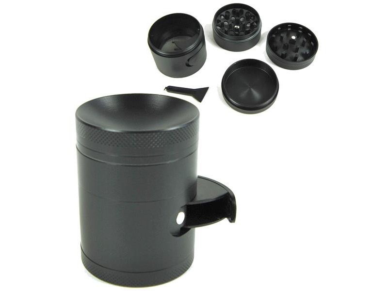 SweedZ Grinder Schwarz Matt mit Portionierer SweedZ Grinder Schwarz Matt mit Portionierer