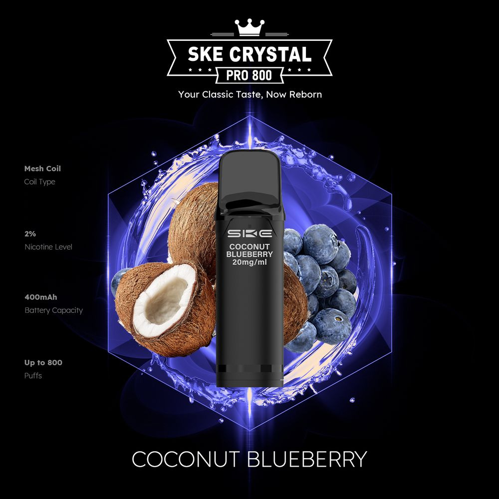 SKE Crystal Pro Pod Coconut Blueberry