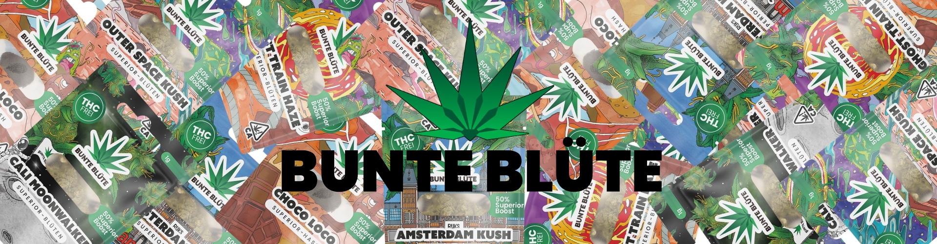Bunte Blüte Banner