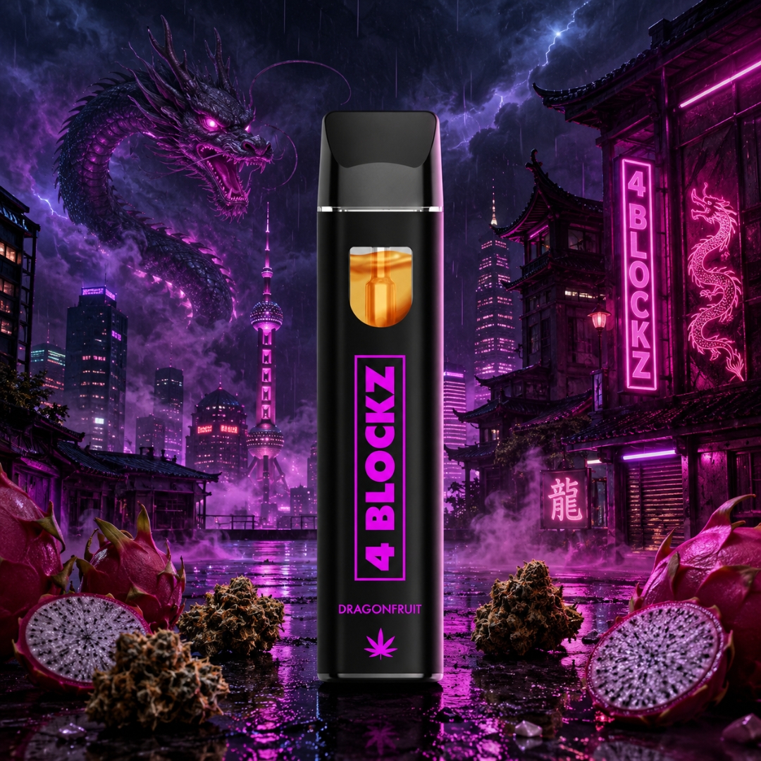 4 Blockz H3BTA Vape Dragon Fruit 1ml