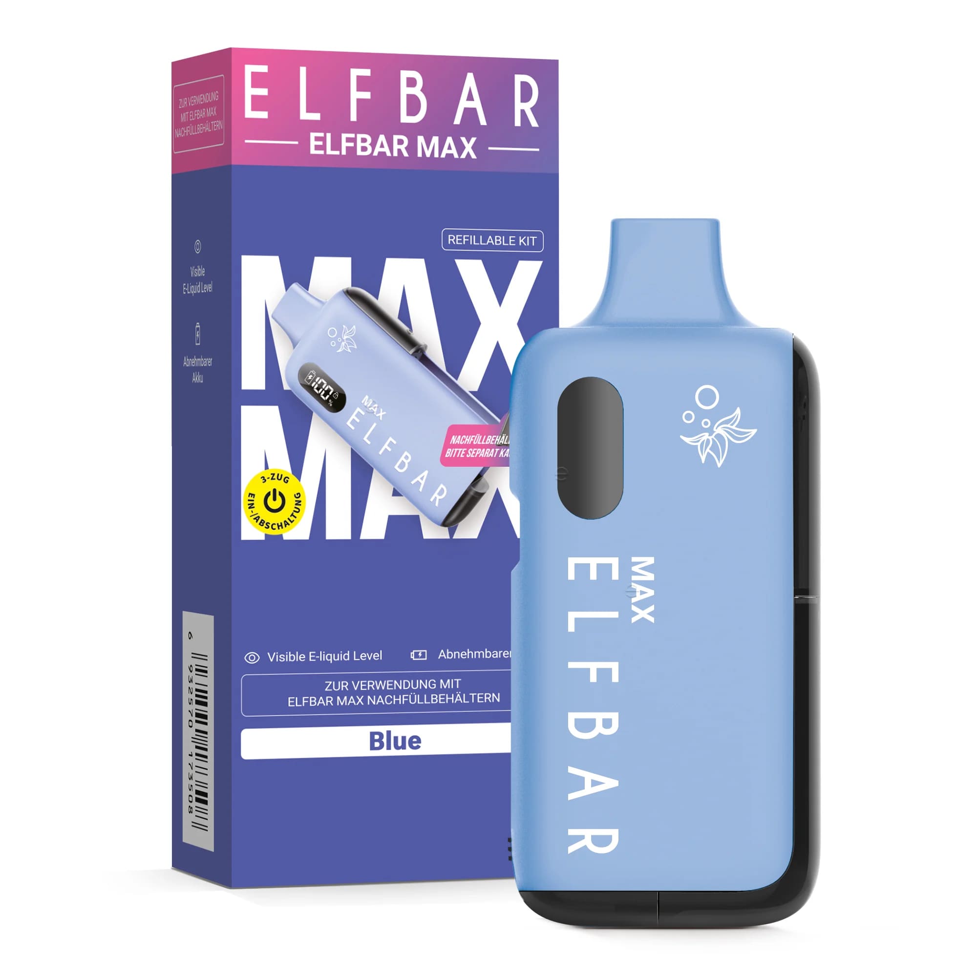 Elfbar MAX Basisgerät Blue Elfbar MAX Basisgerät Blue