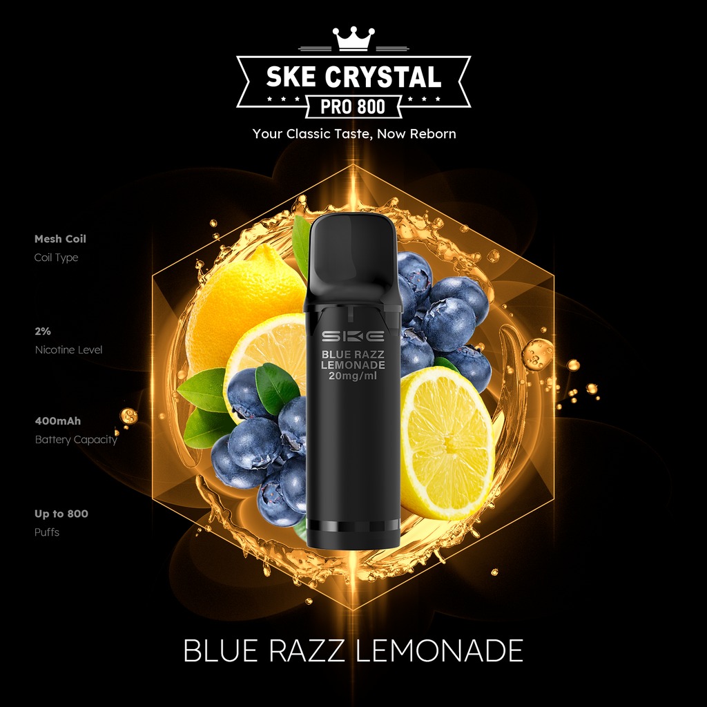 SKE Crystal Pro Pod Blu Razz Lemonade SKE Crystal Pro Pod Blu Razz Lemonade