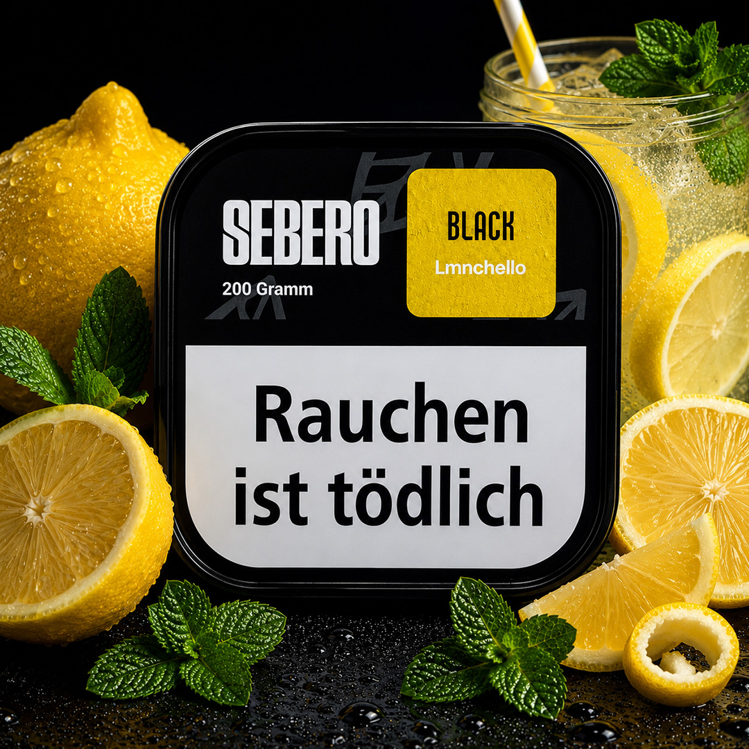 Sebero Black Shisha Tabak Limoncello 200g Sebero Black Shisha Tabak Lmnchello 200g