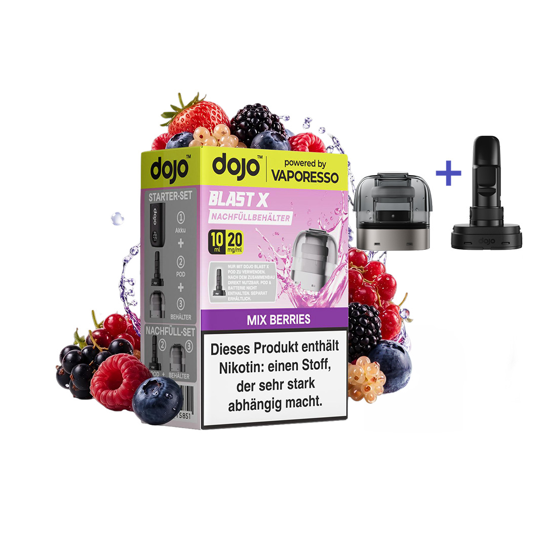 Dojo Blast X Pod Mix Berries 10ml Dojo Blast X Pod Mix Berries 10ml