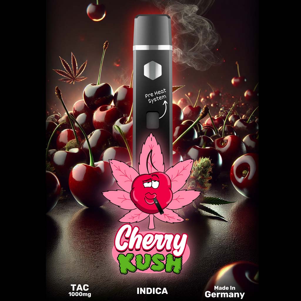 Happys Amsterdam TAC Vape - Cherry Kush 1ml