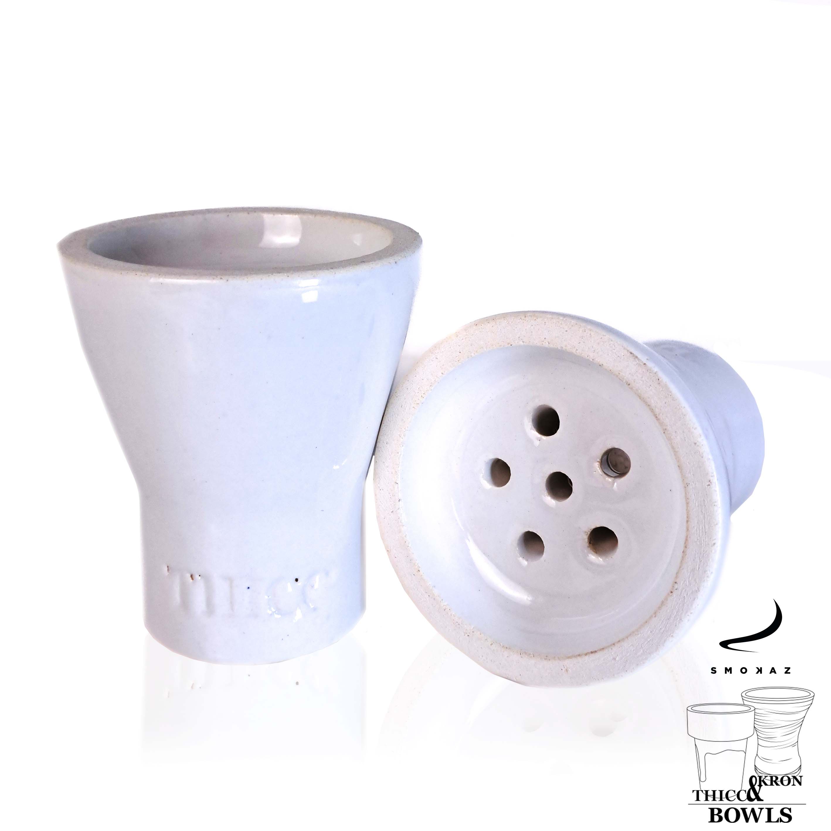 Thicc Bowl Plus Shisha Killer Bowl Pure White Thicc Bowl Plus Shisha Killer Bowl Pure White
