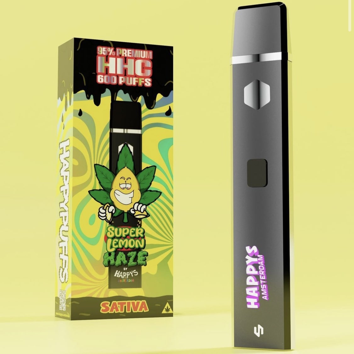 Happys Amsterdam HHC Vape Super Lemon Haze Happys Amsterdam HHC Vape Super Lemon Haze