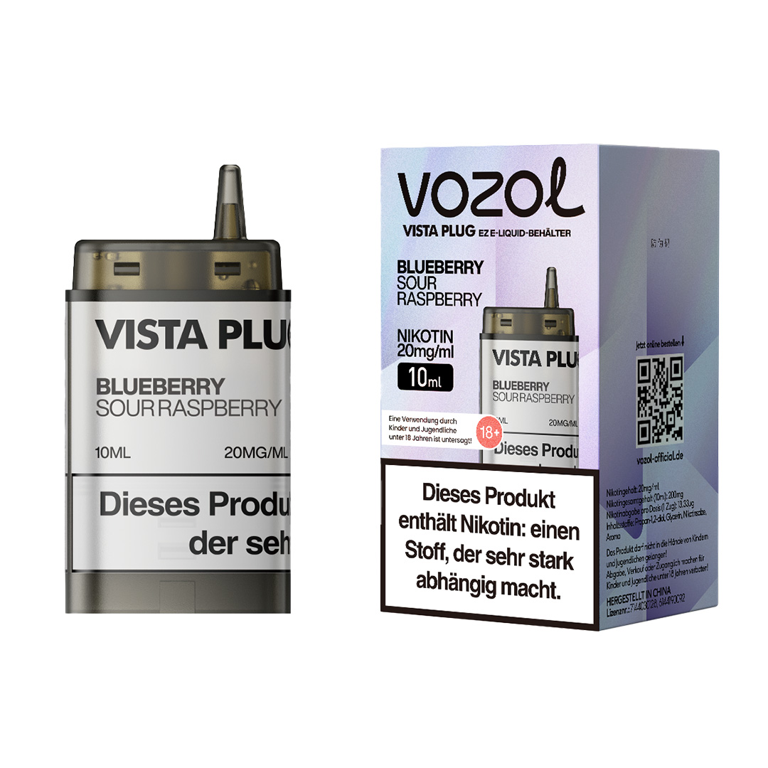 Vozol Vista Plug EZ Pod Blueberry Sour Raspberry Vozol Vista Plug EZ Pod Blueberry Sour Raspberry
