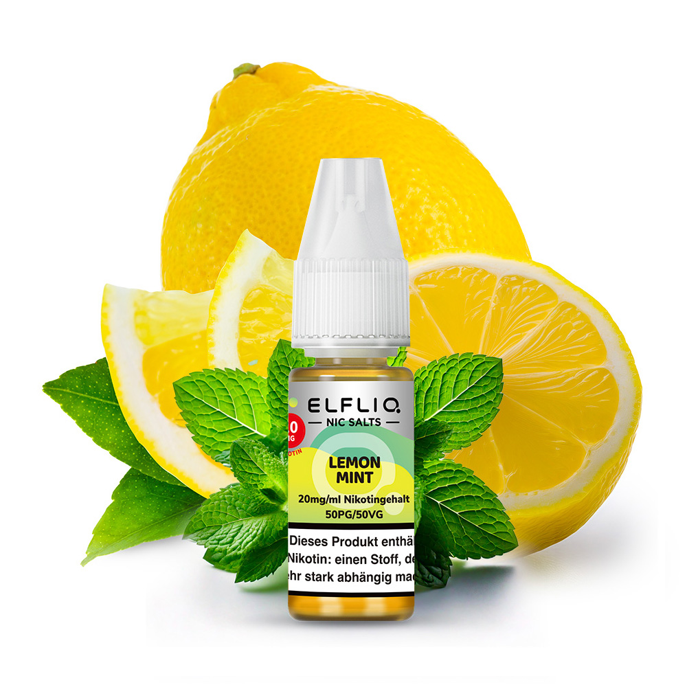 Elfliq Nikotinsalz Liquid Lemon Mint 20mg 10ml Elfliq Nikotinsalz Liquid Lemon Mint 20mg 10ml