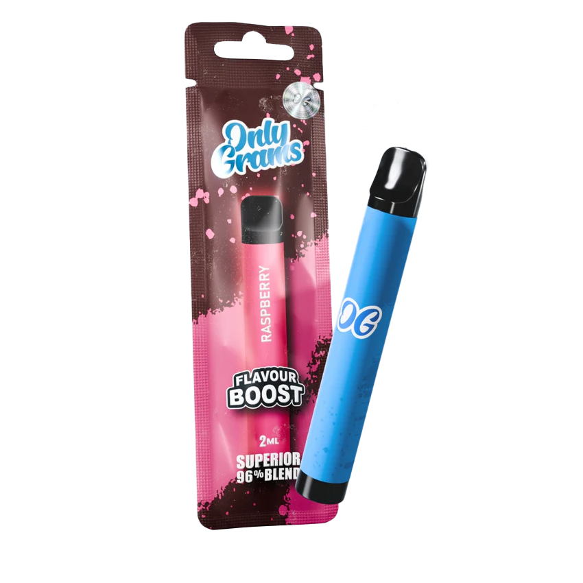 Only Grams Supeior Blend Vape Flavour Boost Raspberry 2ml OG Supeior Blend Vape Flavour Boost Raspberry 2ml