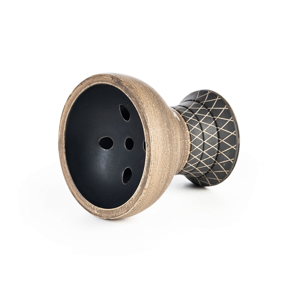Alpha Hookah Alpha Bowl Turk Design Black Matte