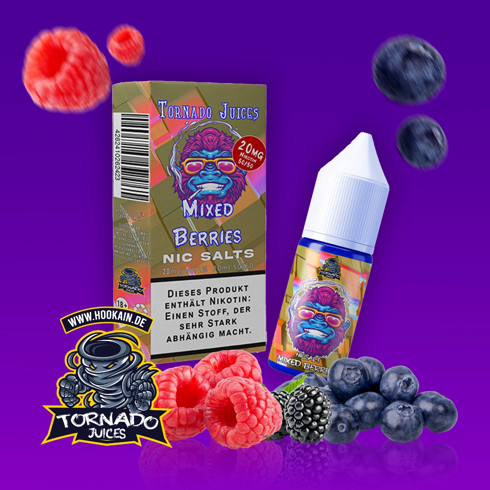 Tornado Juice - Mixed Berries Liquid 10ml | 20mg/ml
