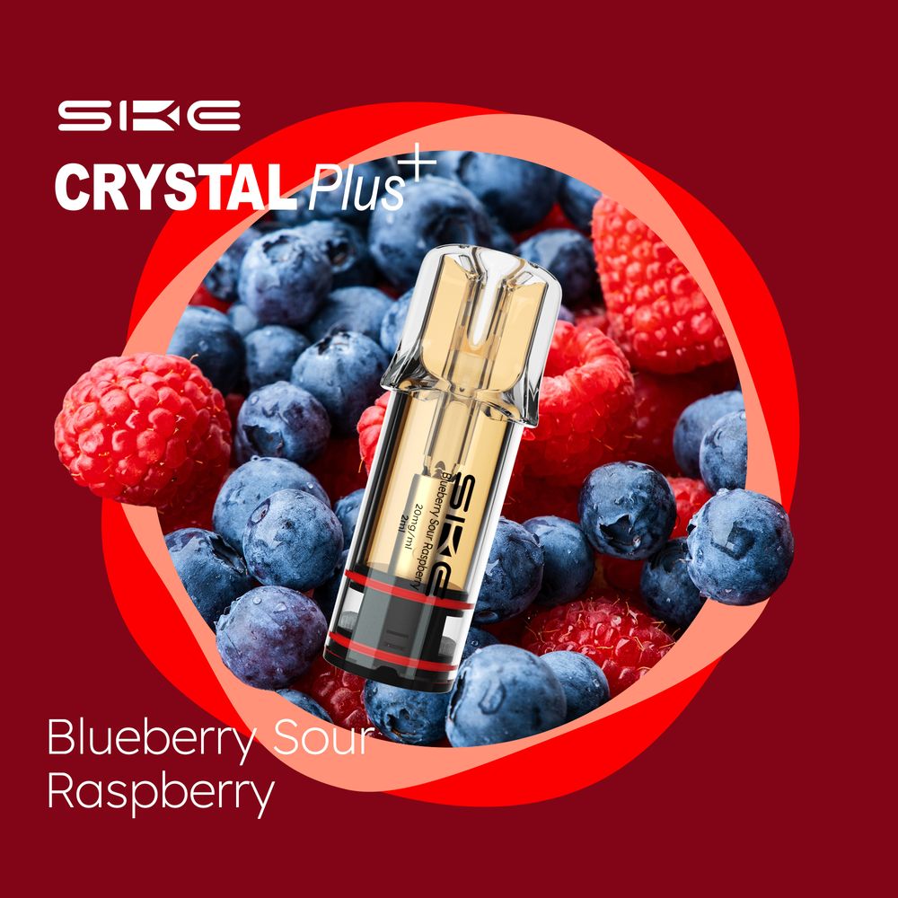 SKE Crystal Plus Pod Blueberry Sour Raspberry