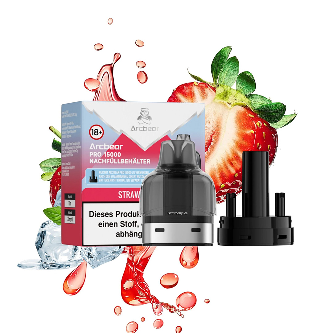 Arcbear - Pro 15000 Pod - Strawberry Ice 10ml