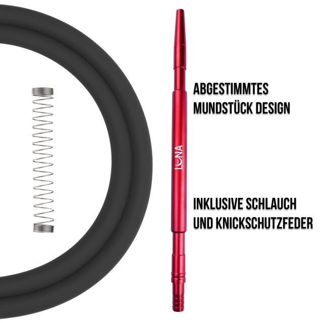 Luna Hookah Shisha Minima 2.0 Rot Mundstück Luna Hookah Shisha Minima 2.0 Rot Mundstück