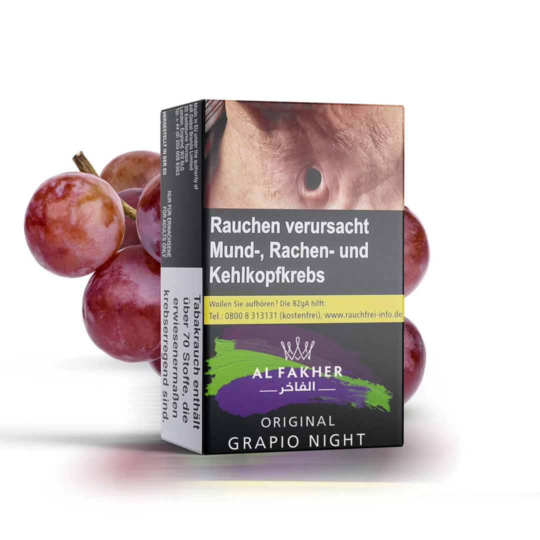 Al Fakher Shisha Tabak Grapio Night 25g