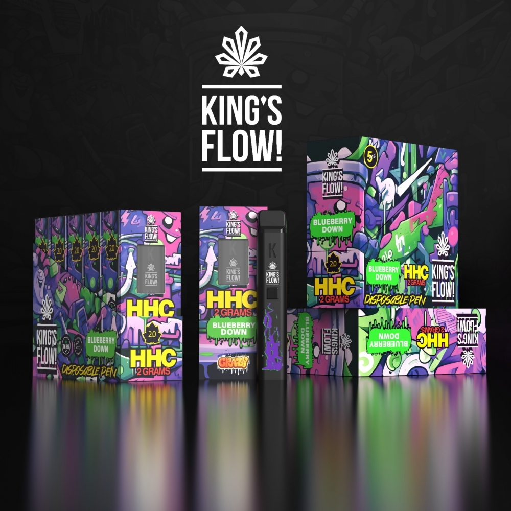 King's Flow! HHC Vape - Blueberry Down 2ml