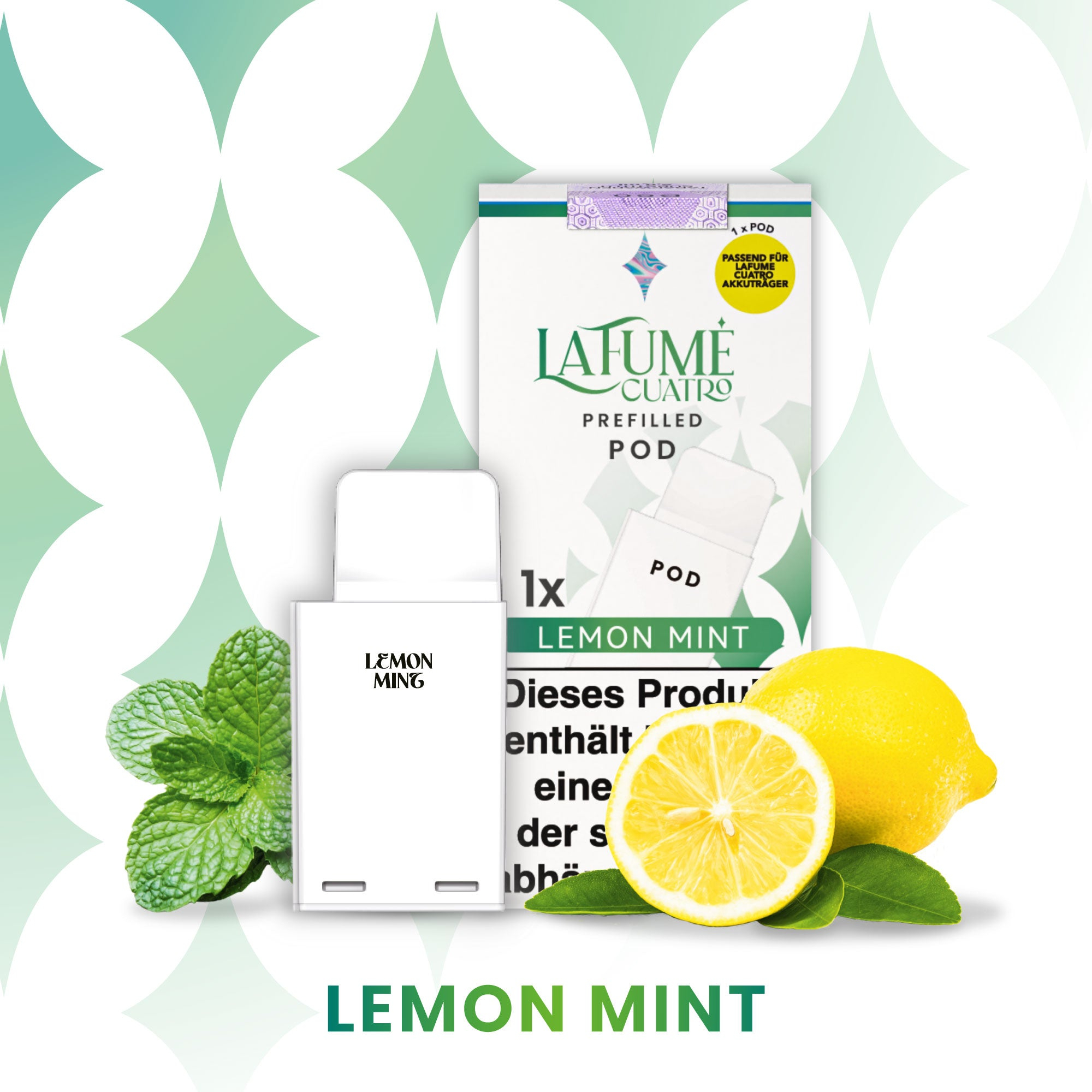 La Fume Cuatro - Pod - Lemon Mint 2% Nikotin