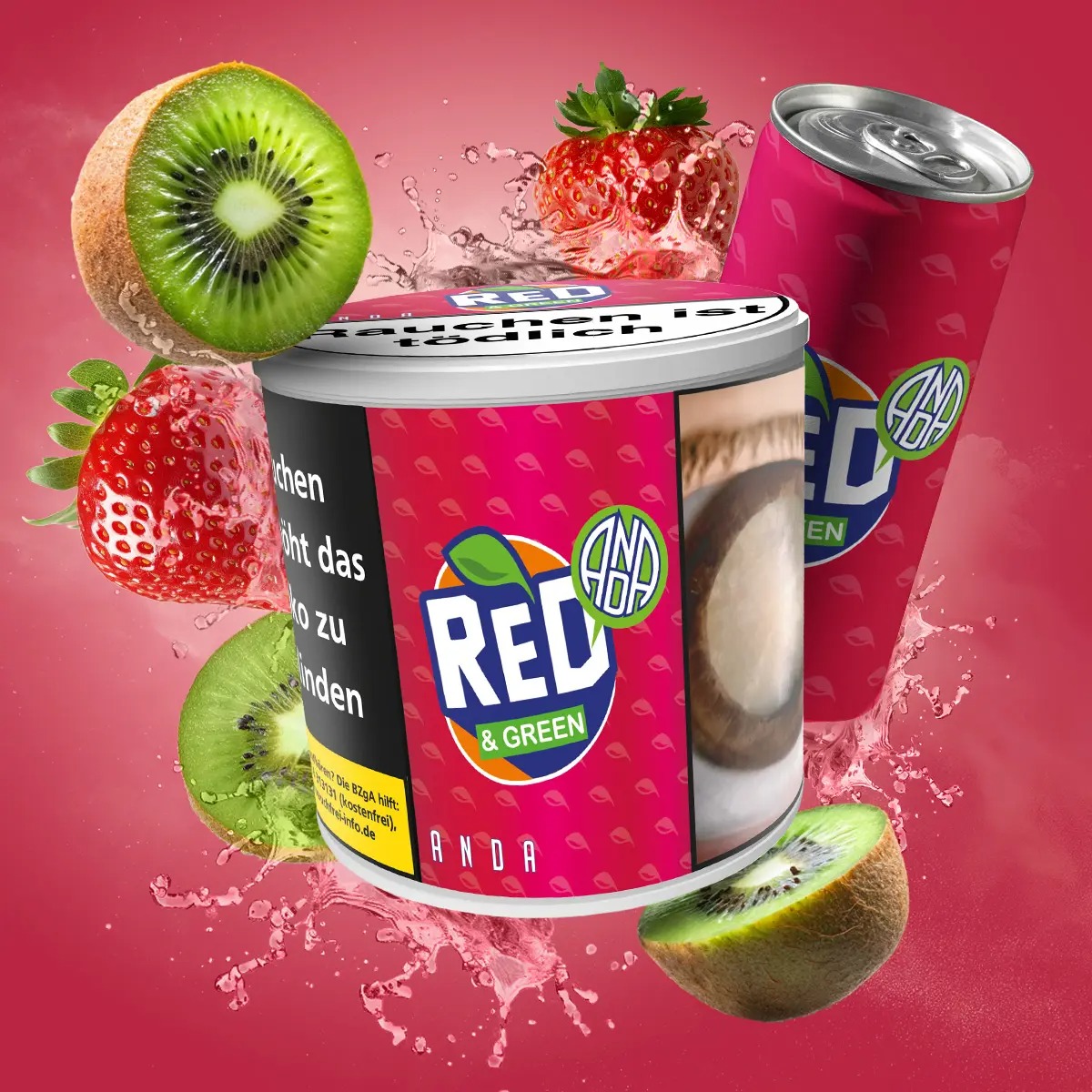 Anda Shisha Tabak - Red & Green 200g
