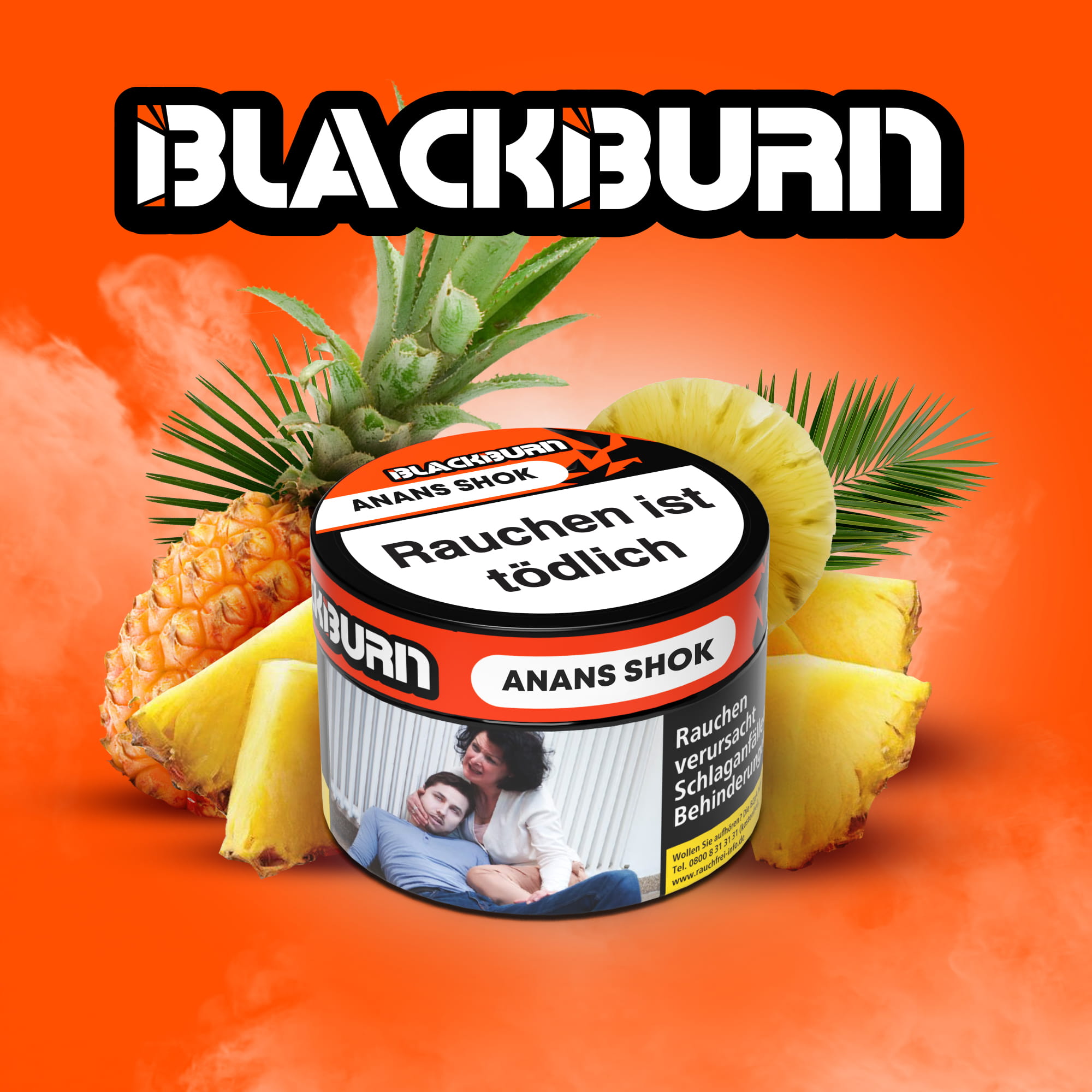 anans-shok Blackburn Shisha Tabak SHOK ANANAS 25g