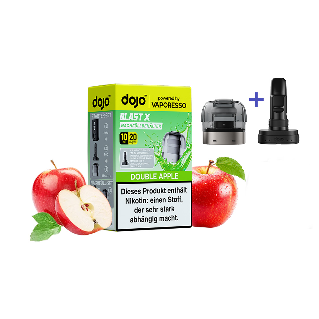 Vaporesso Dojo Blast X Pod Double Apple 10ml Vaporesso Dojo Blast X Pod Double Apple 10ml