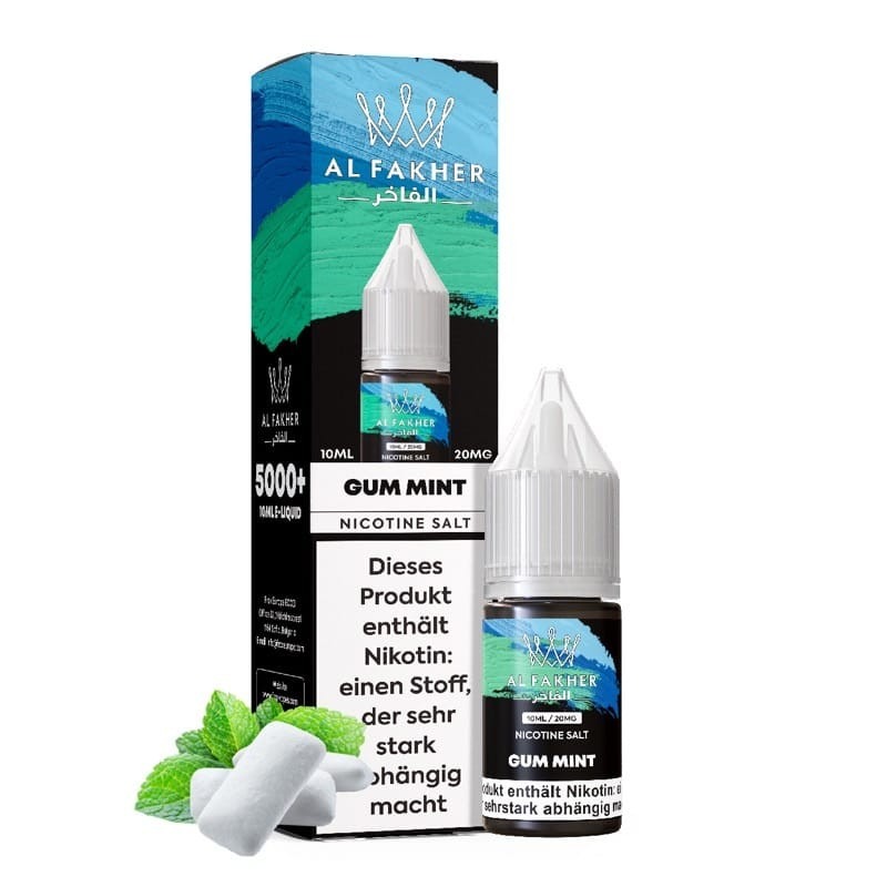 Al Fakher - Gum Mint Nikotinsalz Liquid 10ml | 20mg/ml