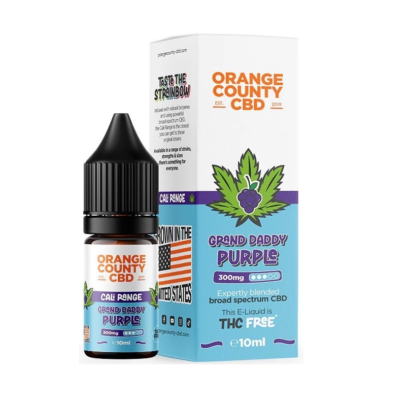 Orange County - Grand Daddy Purple CBD Liquid 10ml | 300mg