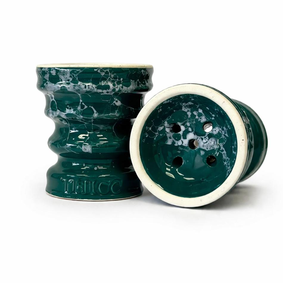 Thicc Bowl Shisha Mehrlochkopf Skala Turkish Green Marble Thicc Bowl Shisha Mehrlochkopf Skala Turkish Green Marble