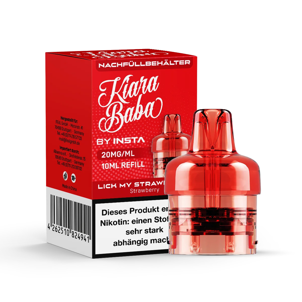 Kiara Baba 10K Pod - Lick my Strawberry 10ml