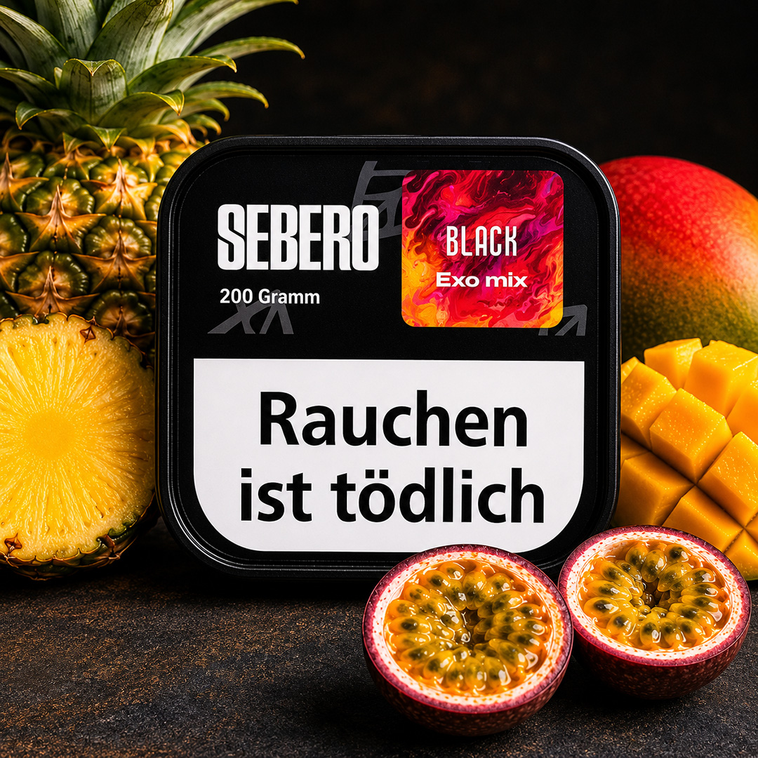Sebero Darkblend Shisha Tabak Black Exo Mix 200g