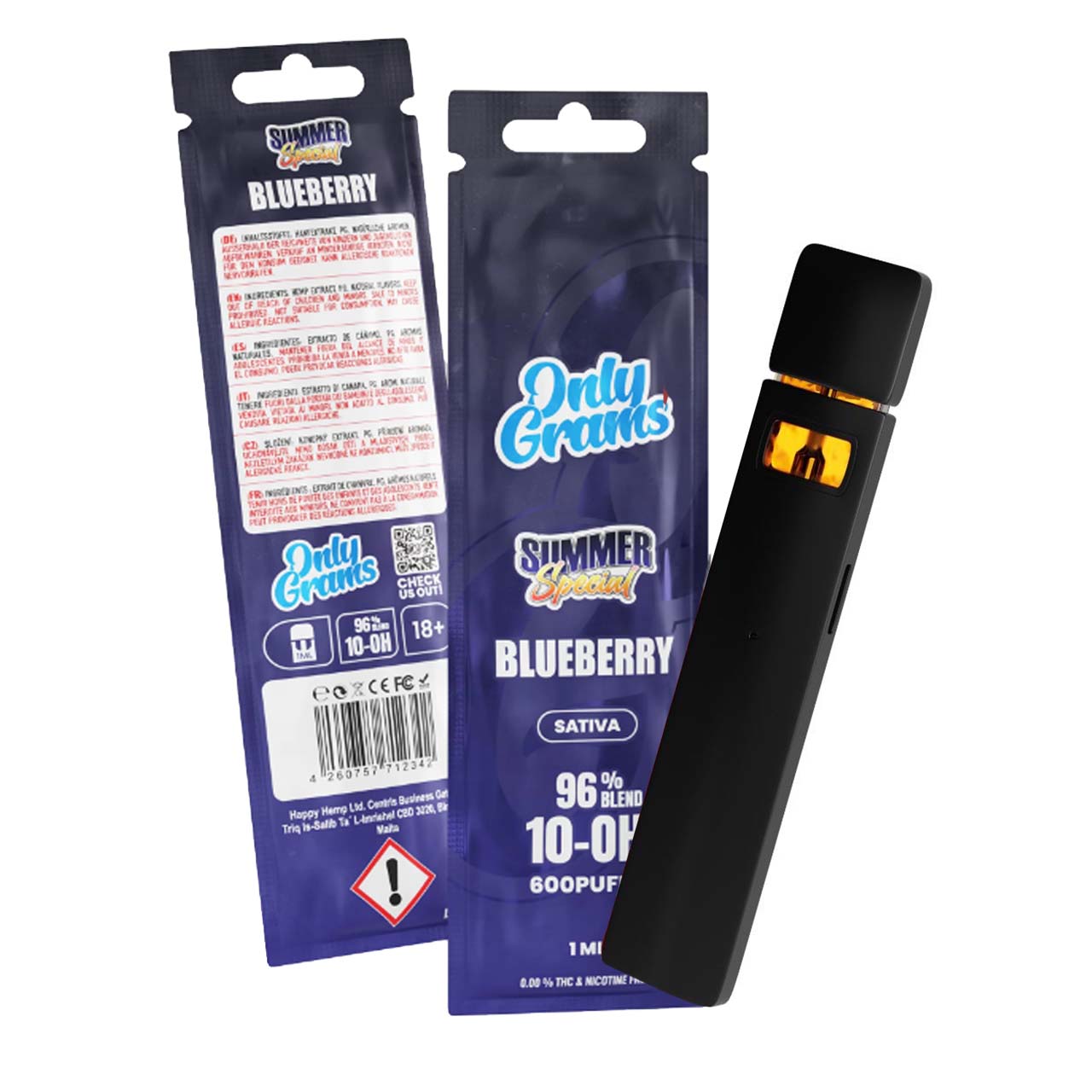 Only Grams 10-OH-Blend Vape - Blueberry 1ml