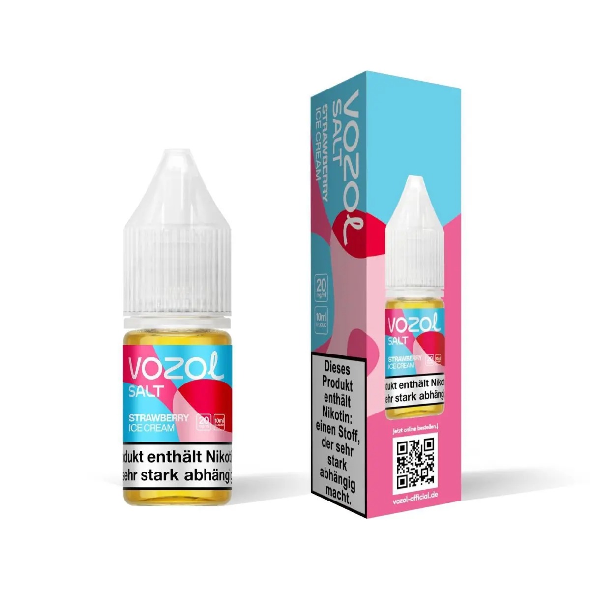 Vozol Liquid Strawberry Ice 10ml 20mg Vozol Liquid Strawberry Ice 10ml 20mg