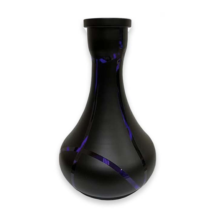 Vessel Glass Shisha Bowl Drop Blue Stripes Vessel Glass Shisha Bowl Drop Blue Stripes