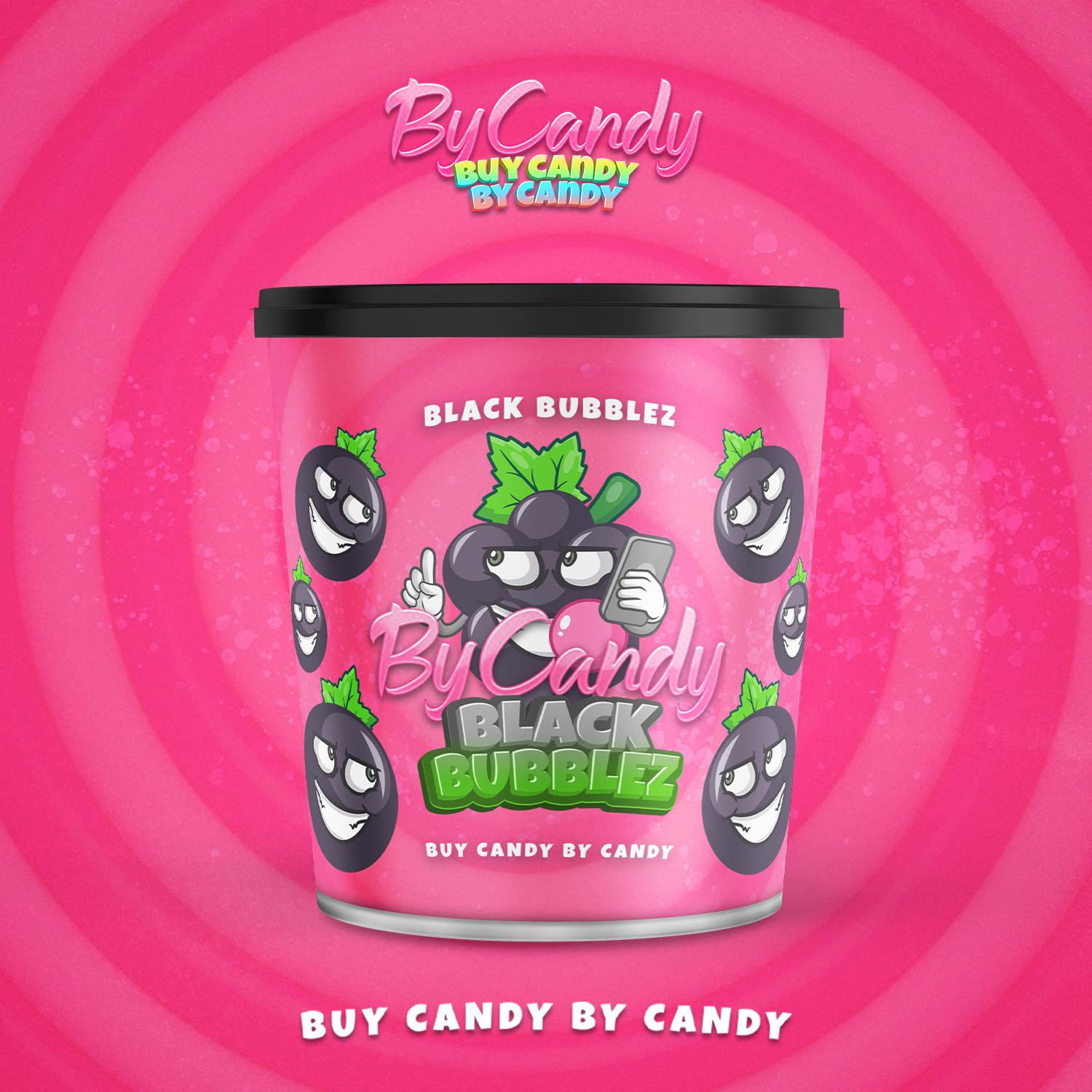 By Candy Shisha Tabak Black Bubblez 200g By Candy Shisha Tabak Black Bubblez 200g