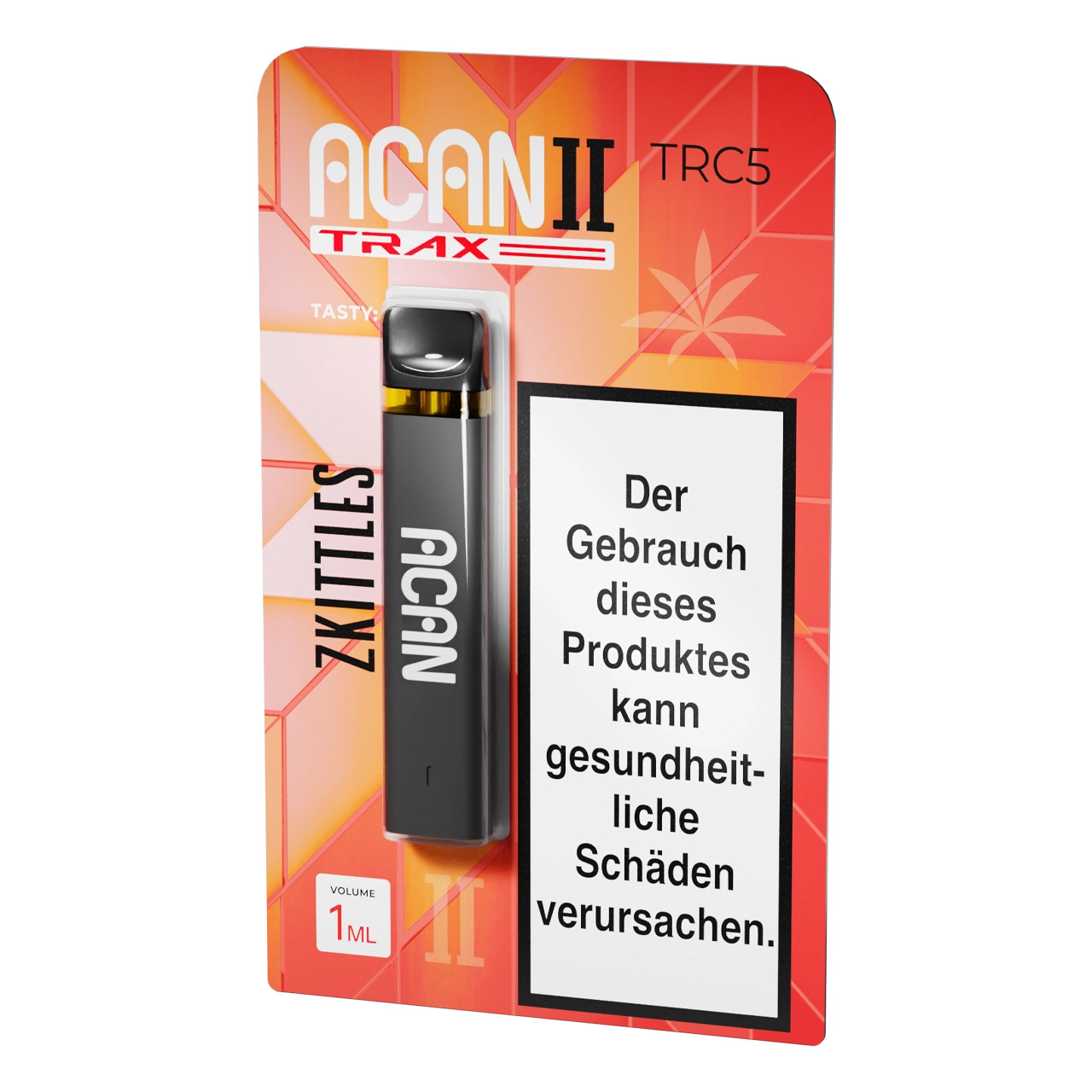 Acan Trax TRC5 Vape Einweg E-Zigarette Zkittlez - 1ml