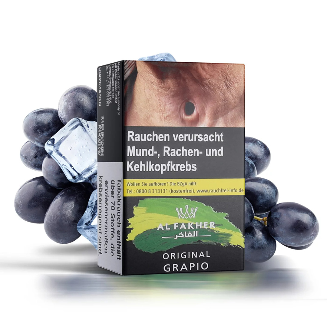 Al Fakher Shisha Tabak Grapio 25g