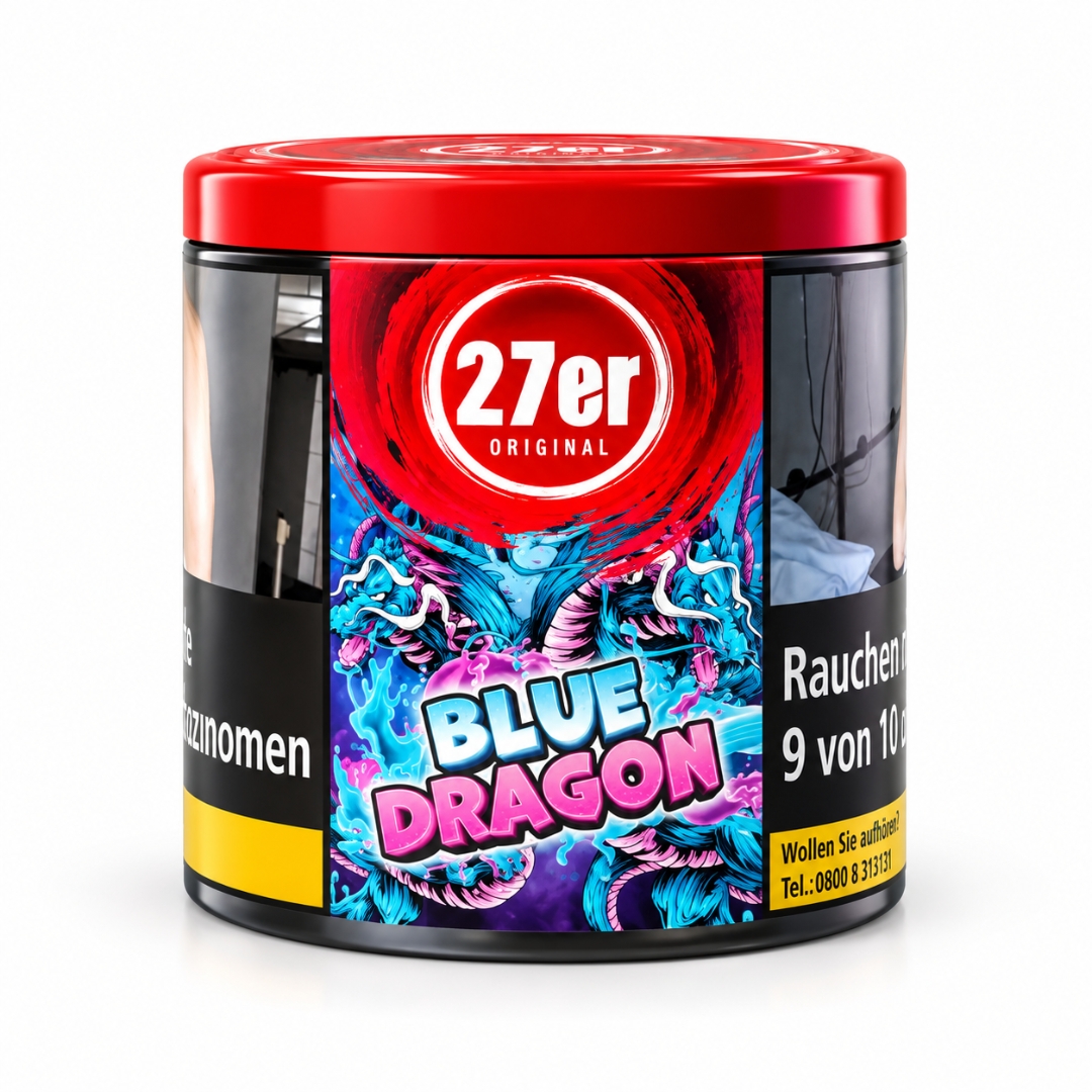 27er Virginia Shisha Tabak Blue Dragon 200g