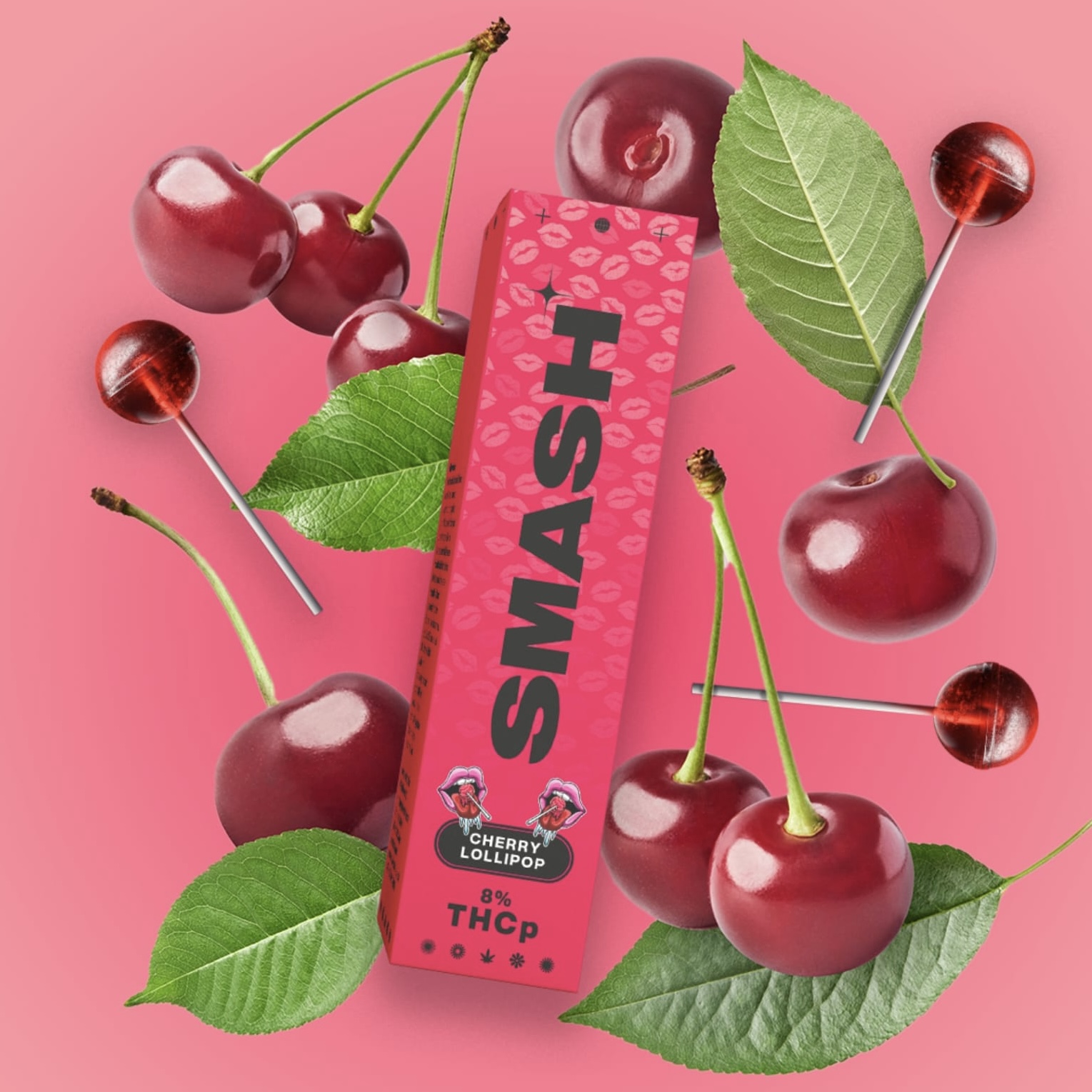 SMASH THC-P Vape - Cherry Lollipop 1ml