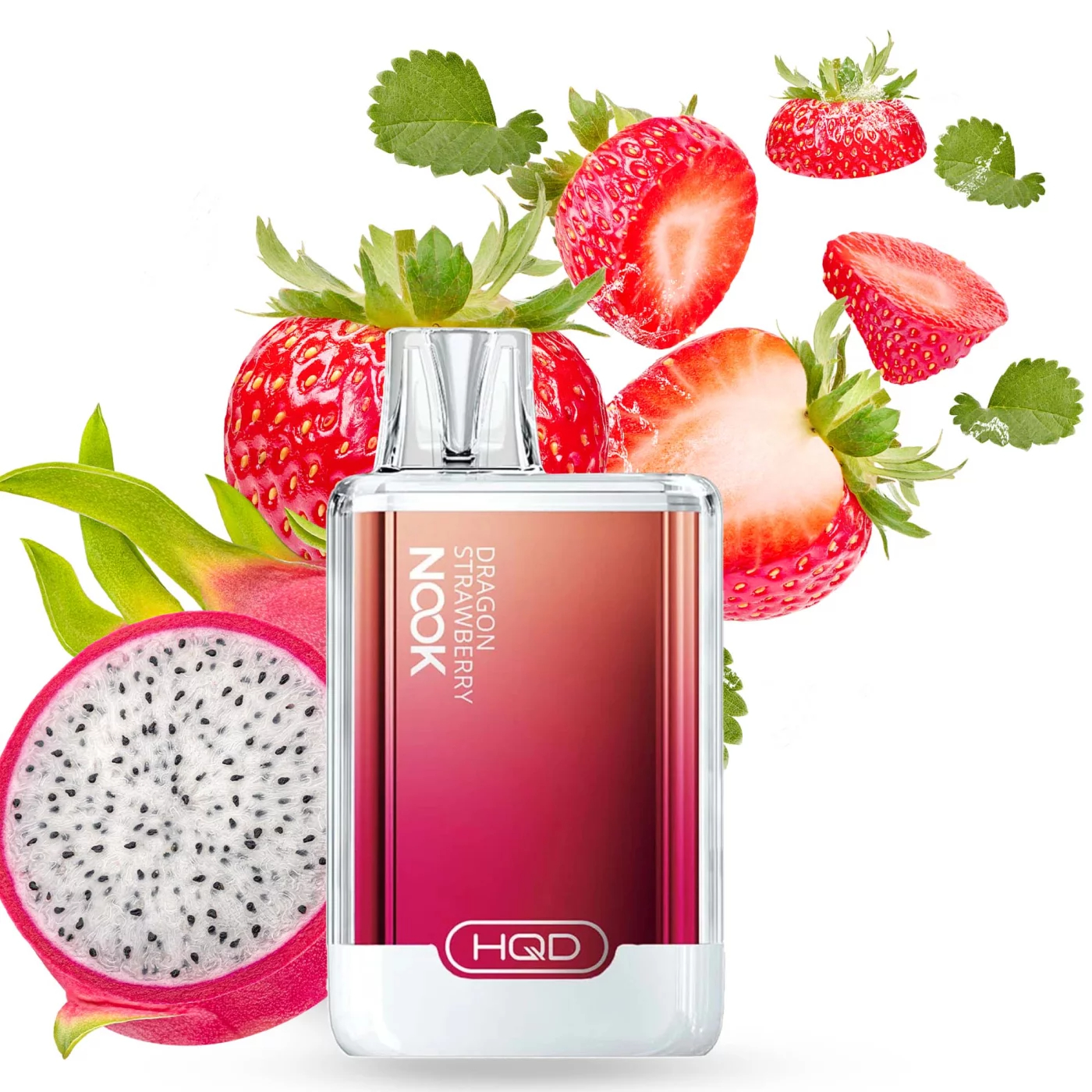 HQD Nook - Vape Einweg E-Zigarette - Dragon Strawberry 1,8% Nikotin