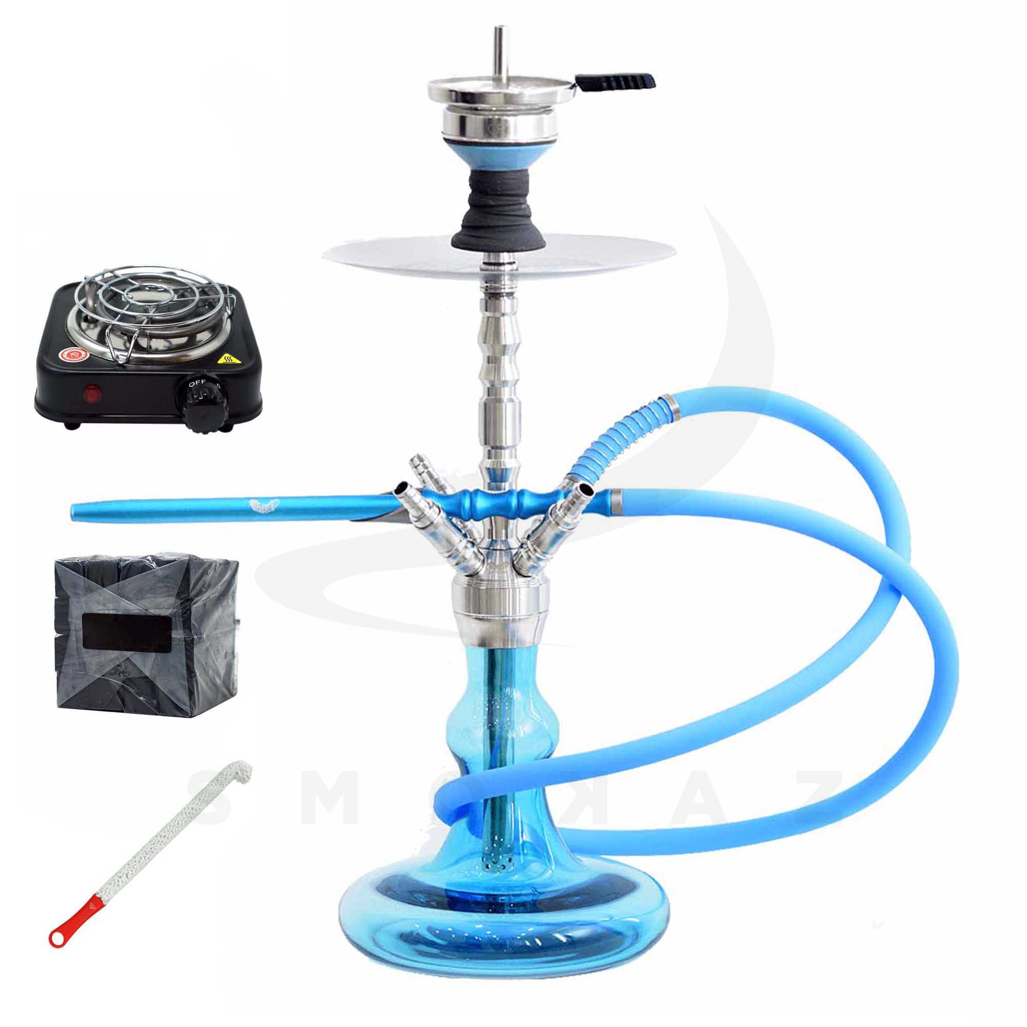 CRT-Shisha-Hulk-C4-Shiny-SeaBlue-Komplettset CRT Shisha - Hulk C4 Shiny SeaBlue Komplettset