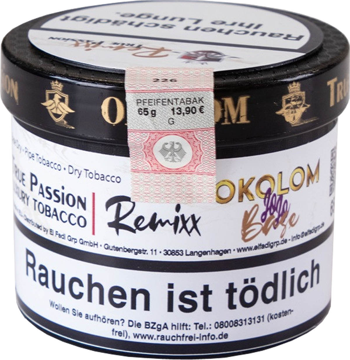 True Passion Remixx Pfeifentabak Okolom Jojo 65g True Passion Remixx Pfeifentabak Okolom Jojo 65g