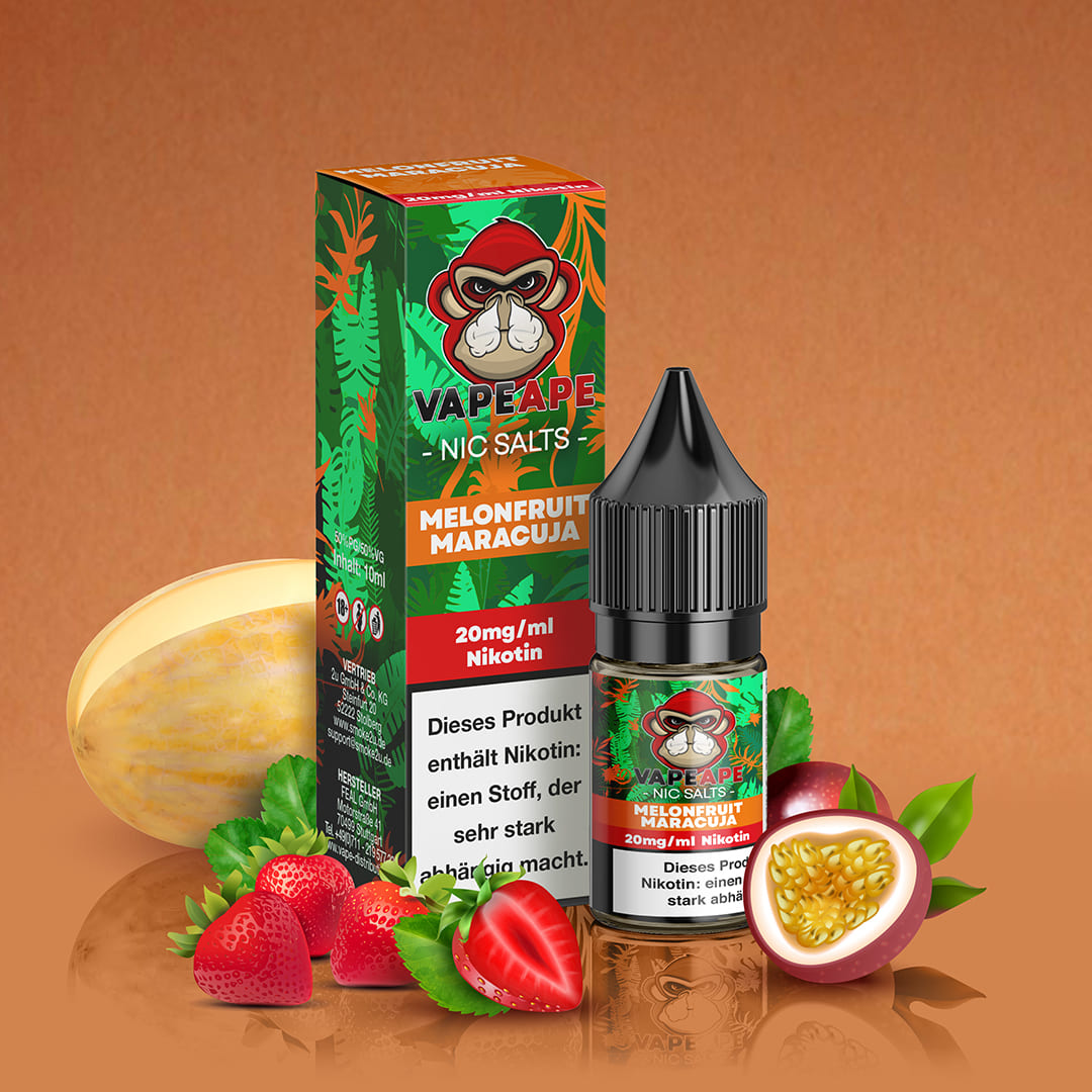 Vape Ape Liquid 10ml 20mg Melonfruit Maracuja Vape Ape Liquid 10ml 20mg Melonfruit Maracuja