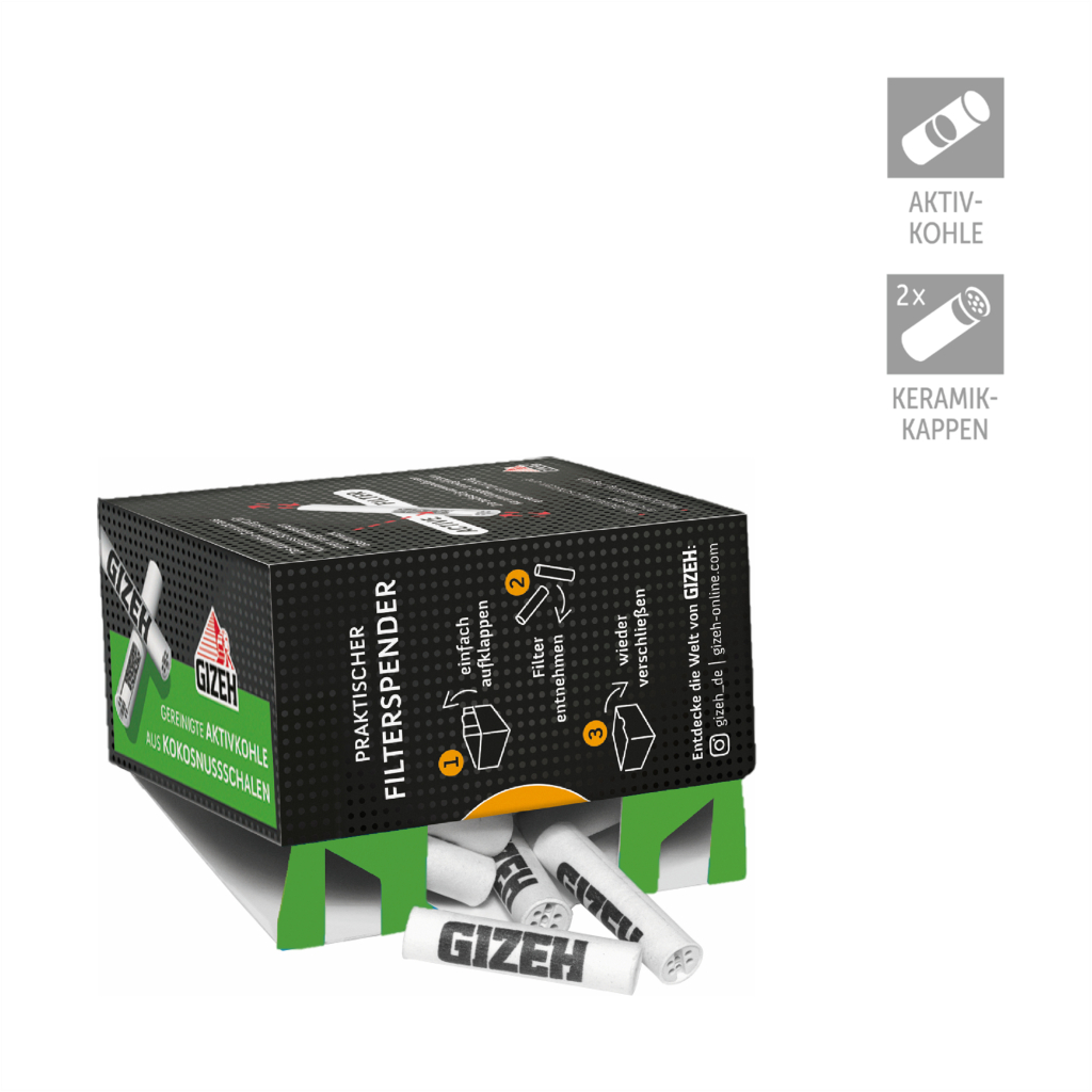 Gizeh Black Aktivkohlefilter 6mm Gizeh Black Aktivkohlefilter 6mm