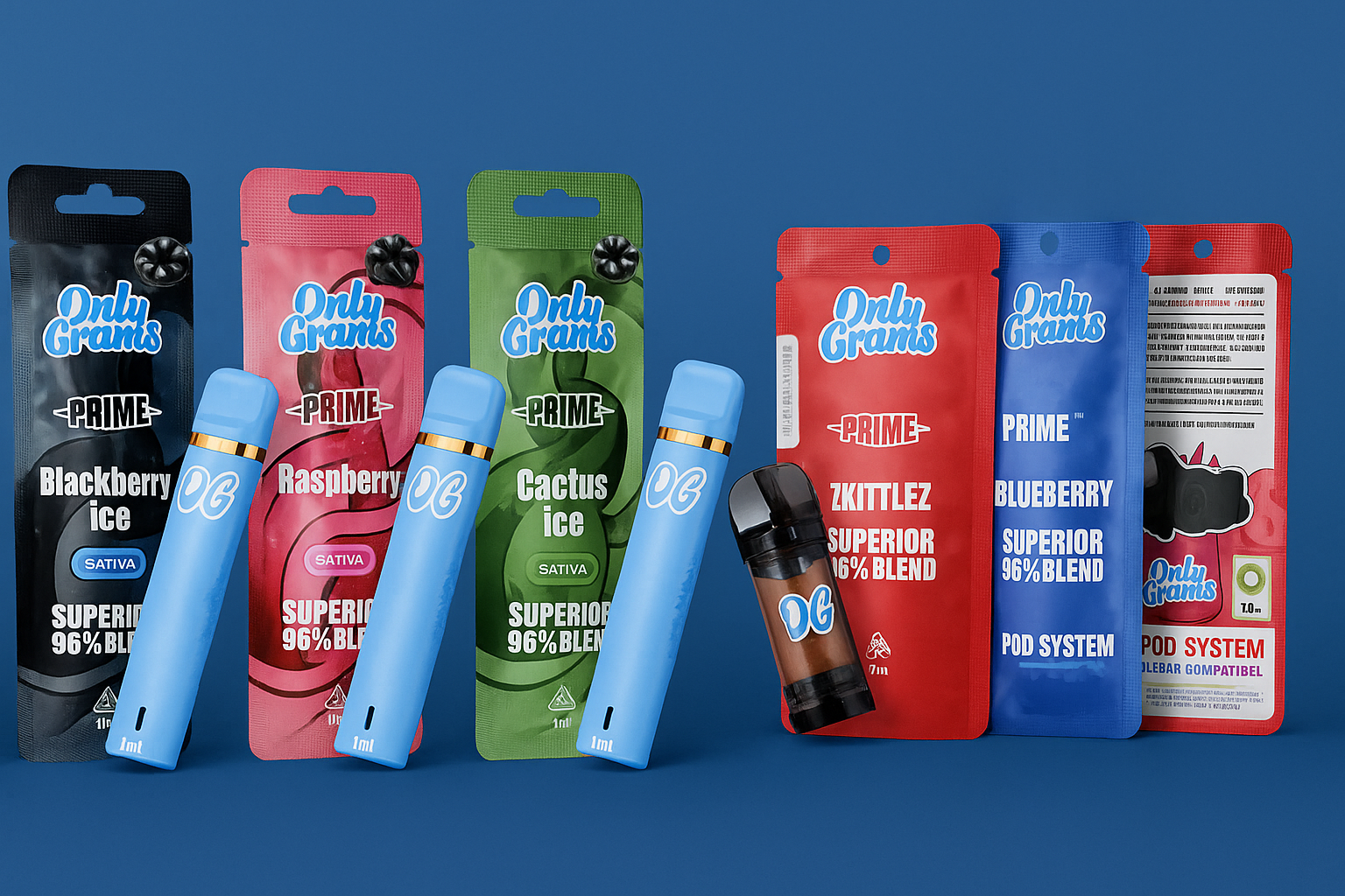 Only Grams Superior Blend: Vape vs. Pod im großen Vergleich
