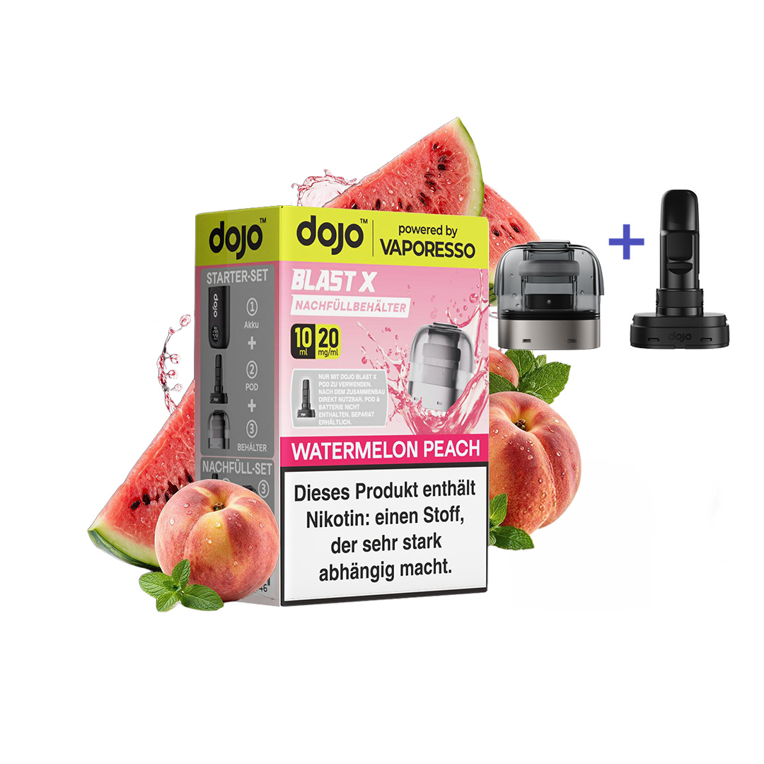 Dojo Blast X Pod Watermelon Peach 10ml Dojo Blast X Pod Watermelon Peach 10ml
